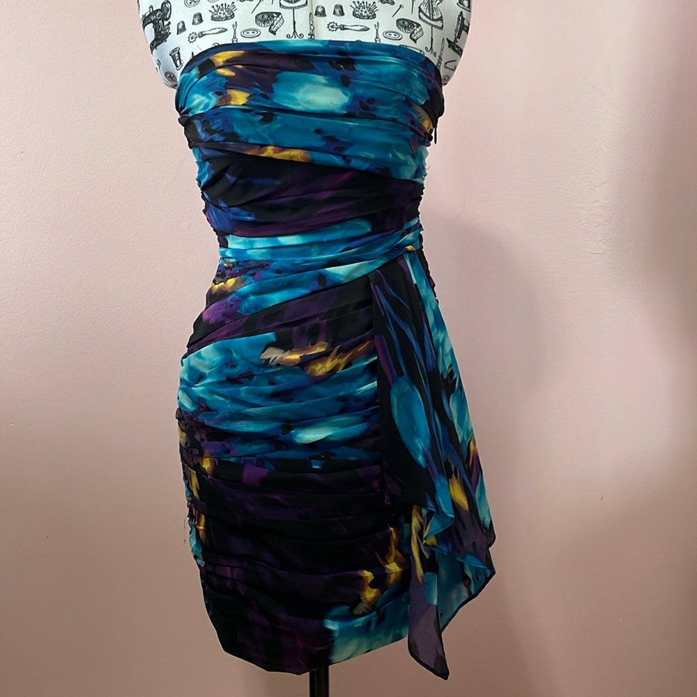 Bebe Strapless Ruched Dress - Picture 8 of 8